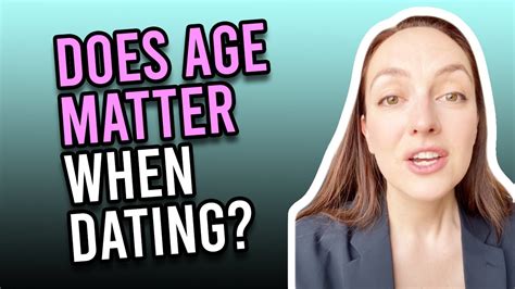 dating age matter